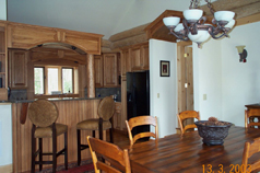 dining room and kitchen
