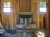 interior rock gas fireplace